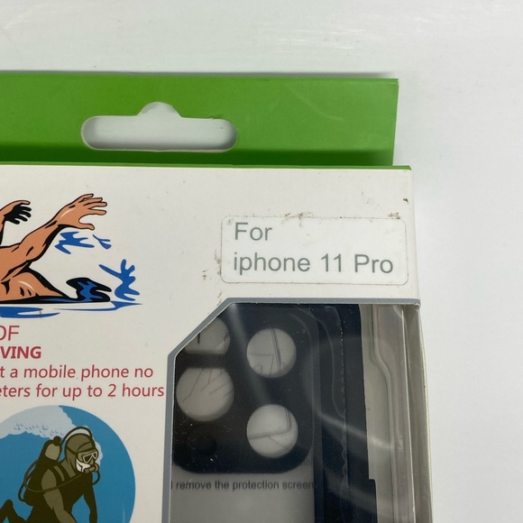 NEW WATERPROOF PHONE CASE FOR IPHONE 11 PRO BLUE/YELLOW - Picture 3 of 10